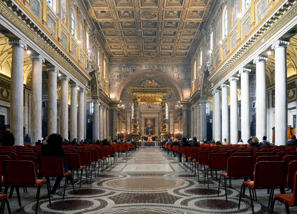 Interno della Basilica di Santa Maria Maggiore a Roma