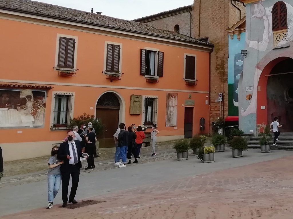 Ingresso del Museo d’Arte Sacra a Dozza