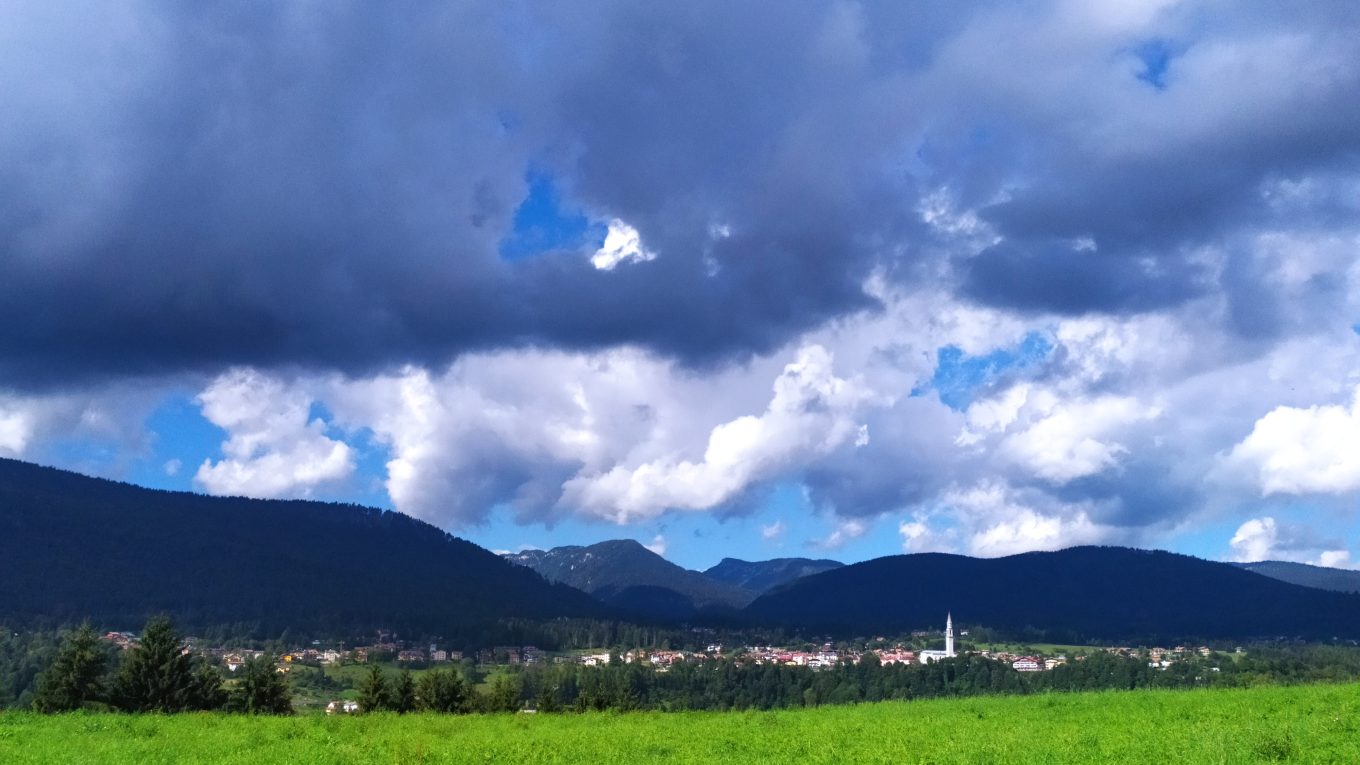 Veduta di Roana sull Altopiano dei Sette Comuni