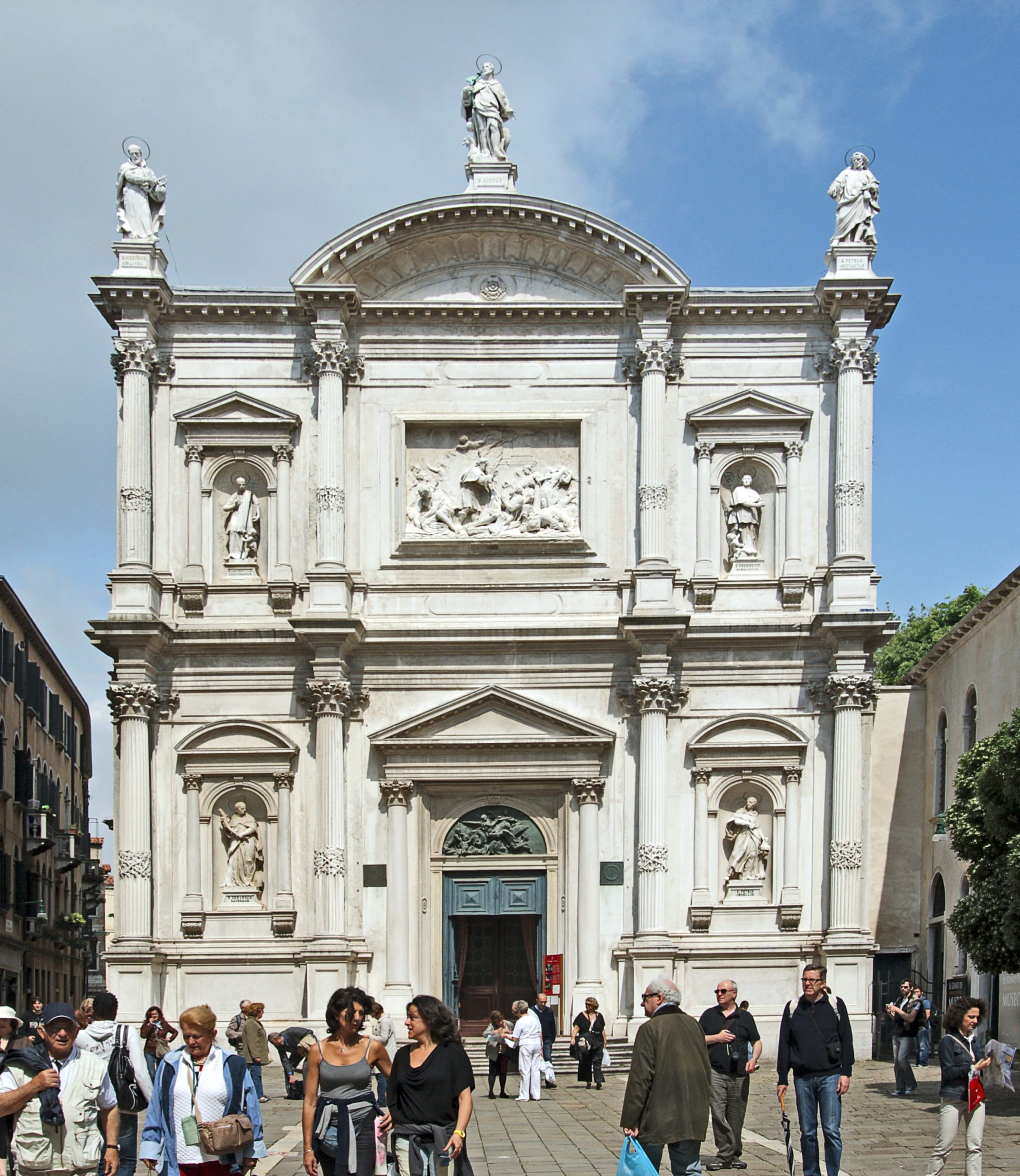 Facciata della Chiesa di San Rocco a Venezia