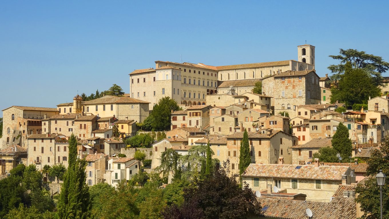 Panorama di Todi in Umbria