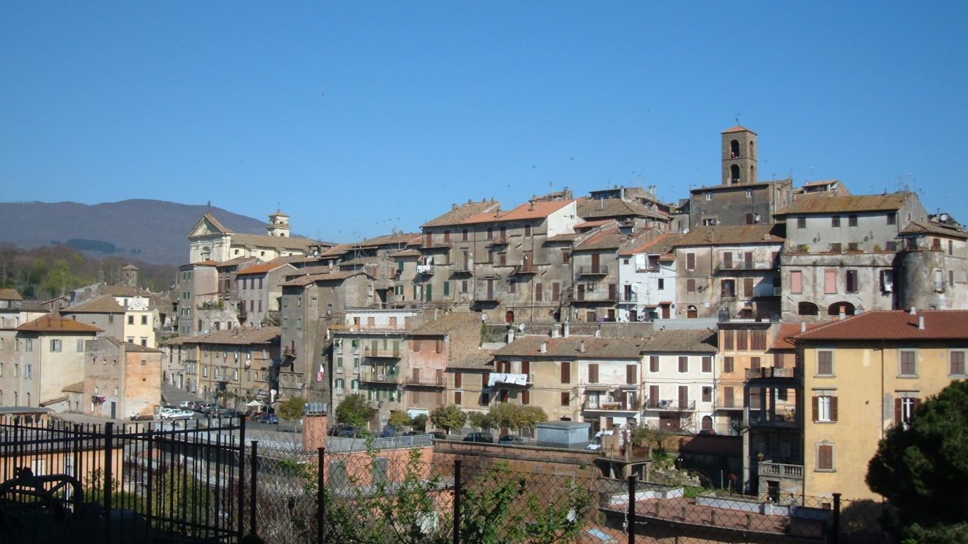 Panorama di Vallerano nella Tuscia