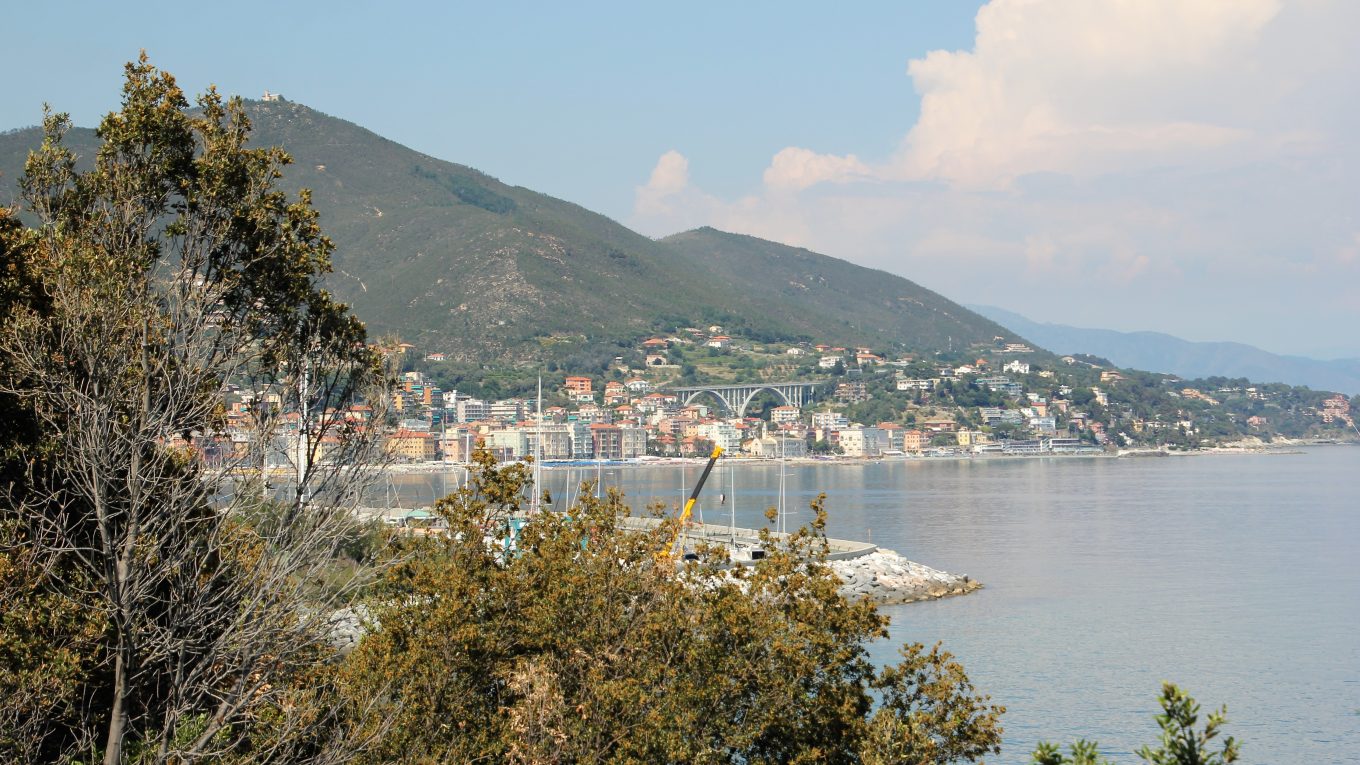 Panorama di Varazze in Liguria