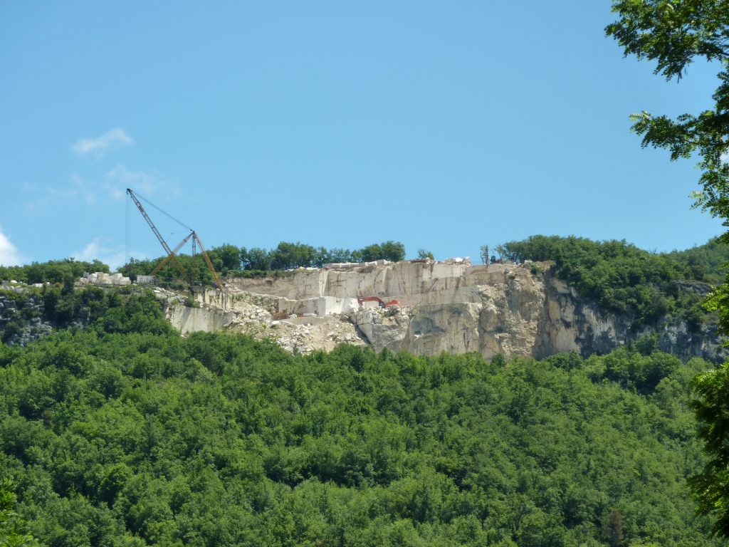 Cave di travertino ad Acquasanta Terme