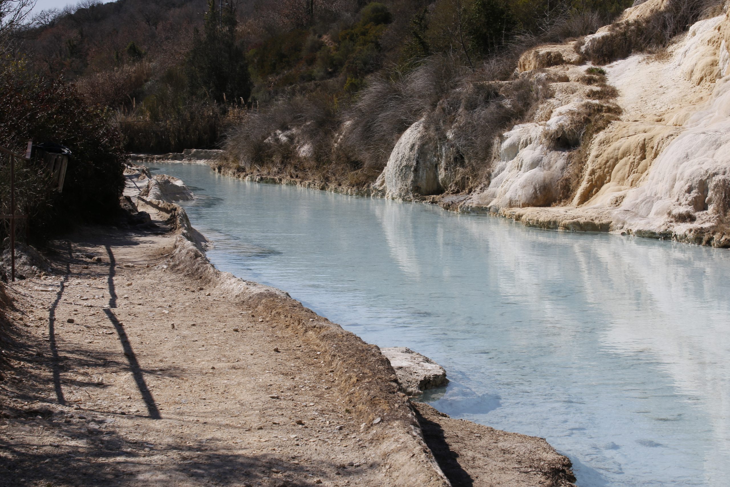 Acque termali nei pressi di Bagno Vignoni