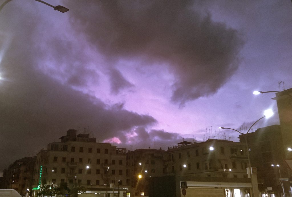 Piazza dei Mirti nel quartiere Centocelle a Roma
