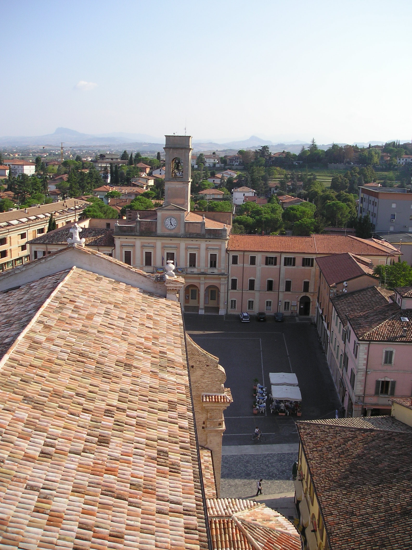 Piazza Borghesi a Savignano sul Rubicone