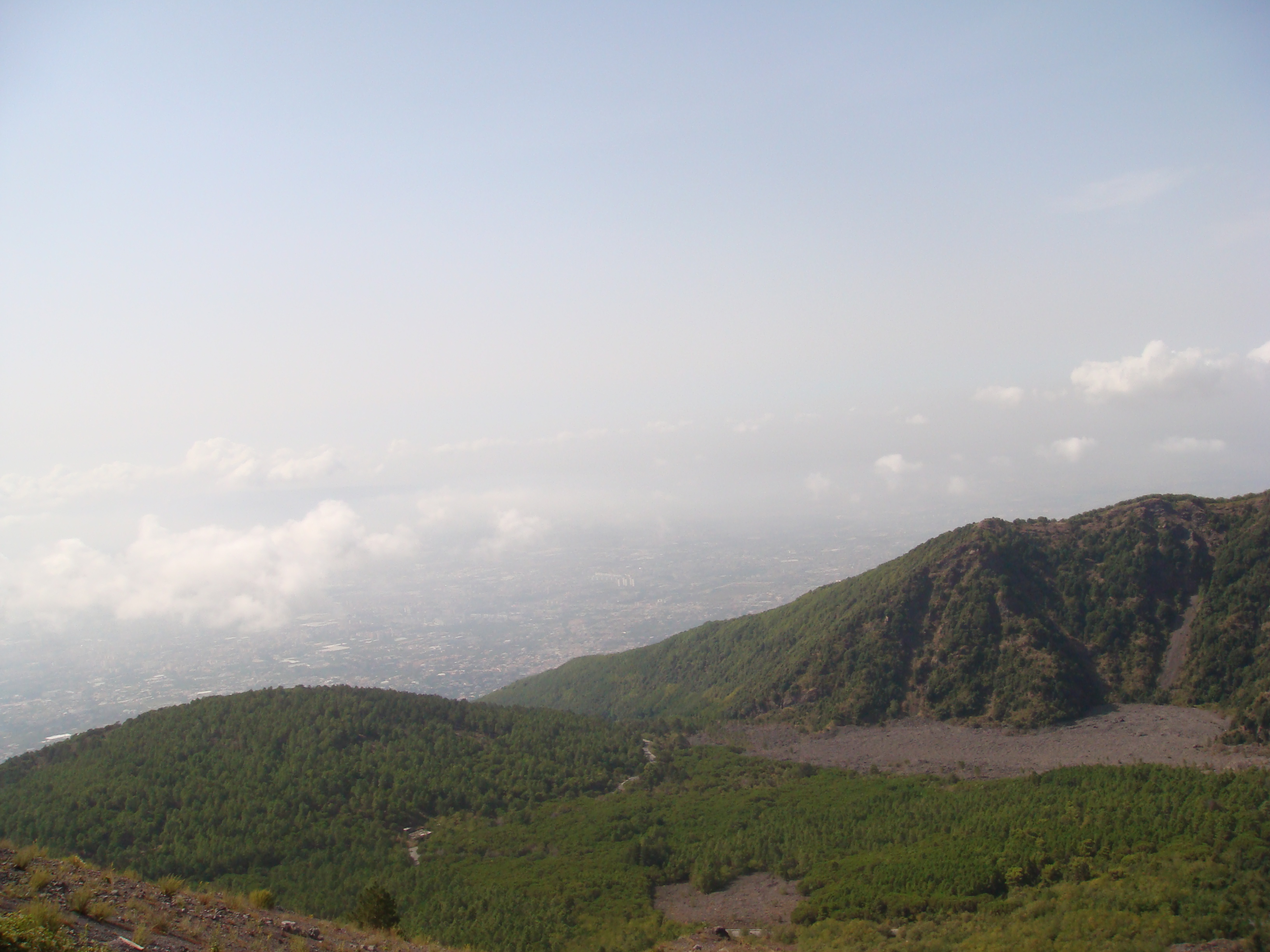 Panorama dalla cima del Vesuvio